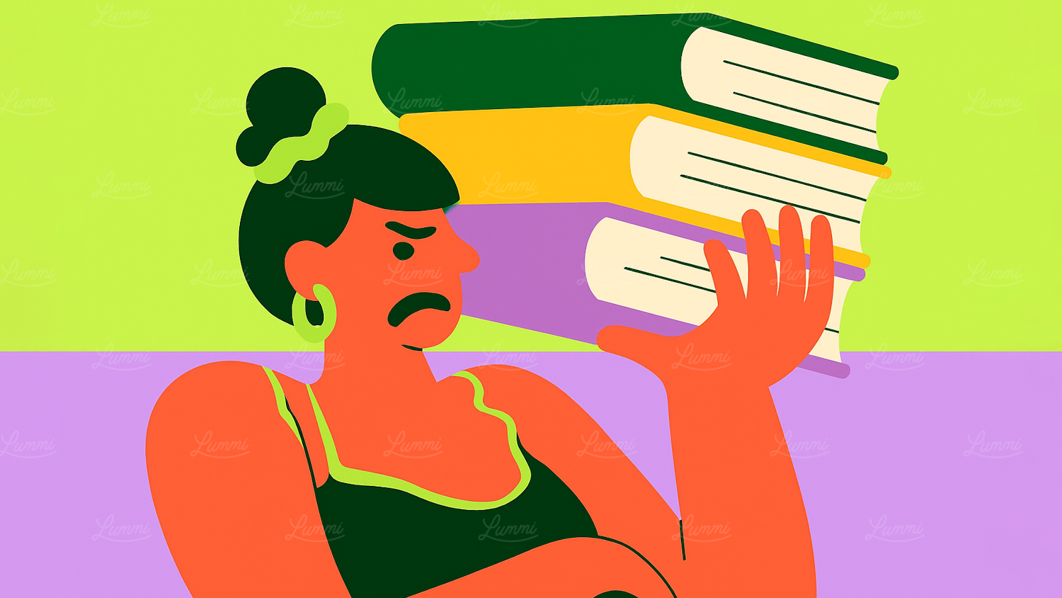 A person with a disappointed expression, holding an open book that failed to deliver the promised humor, highlighting the importance of pre-screening.
