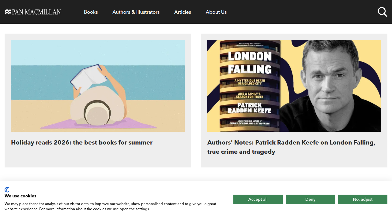Find expert-selected thriller books on the Pan Macmillan website.