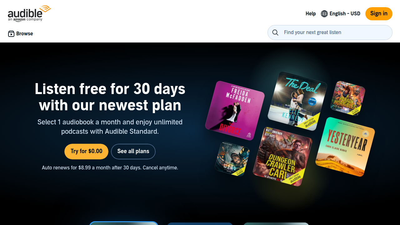 Experience comedy with both Kindle and Audible through seamless Whispersync integration.