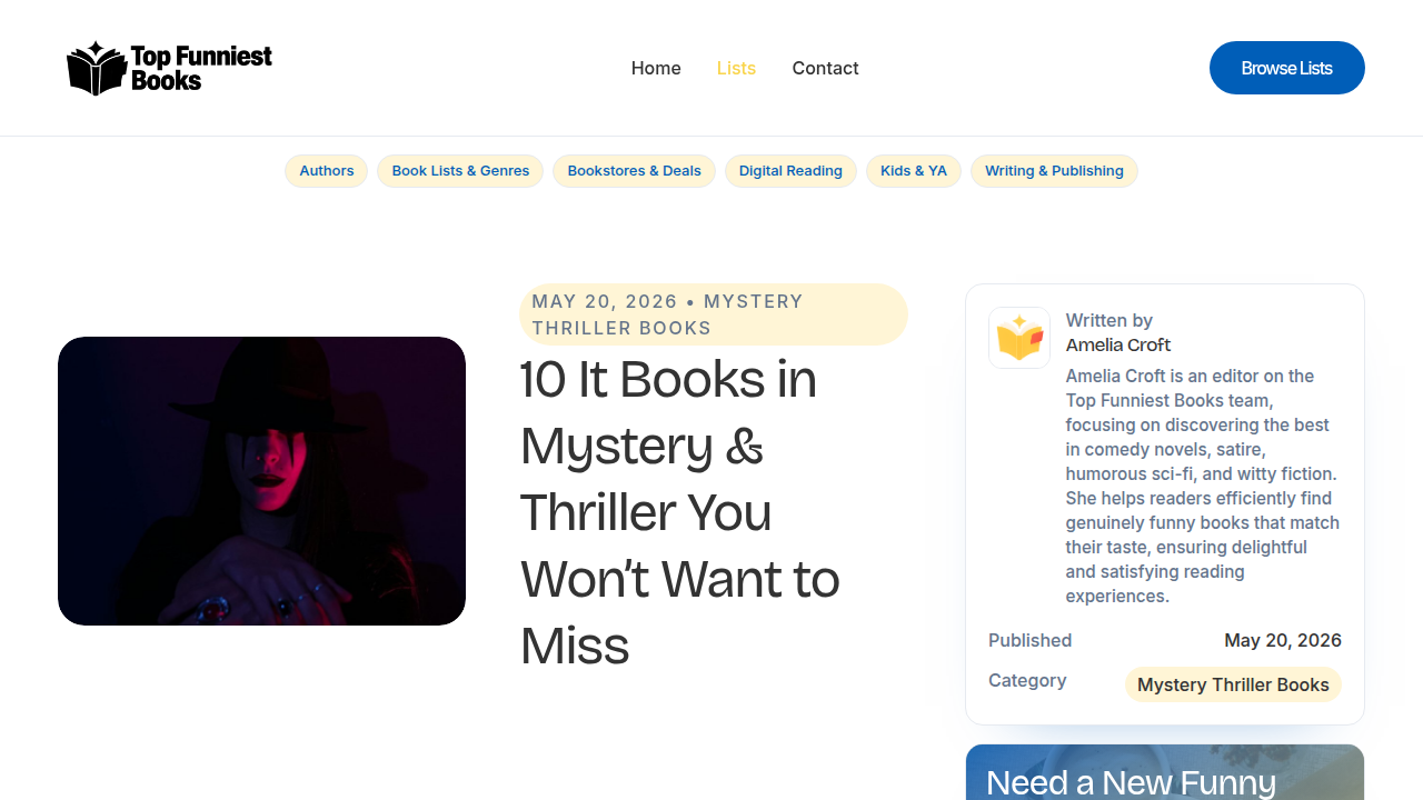 Explore more gripping reads from various authors on this curated list of mystery thrillers.