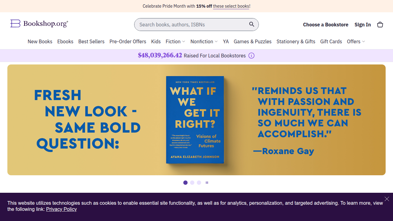 Support independent bookstores by purchasing books through Bookshop.org online.