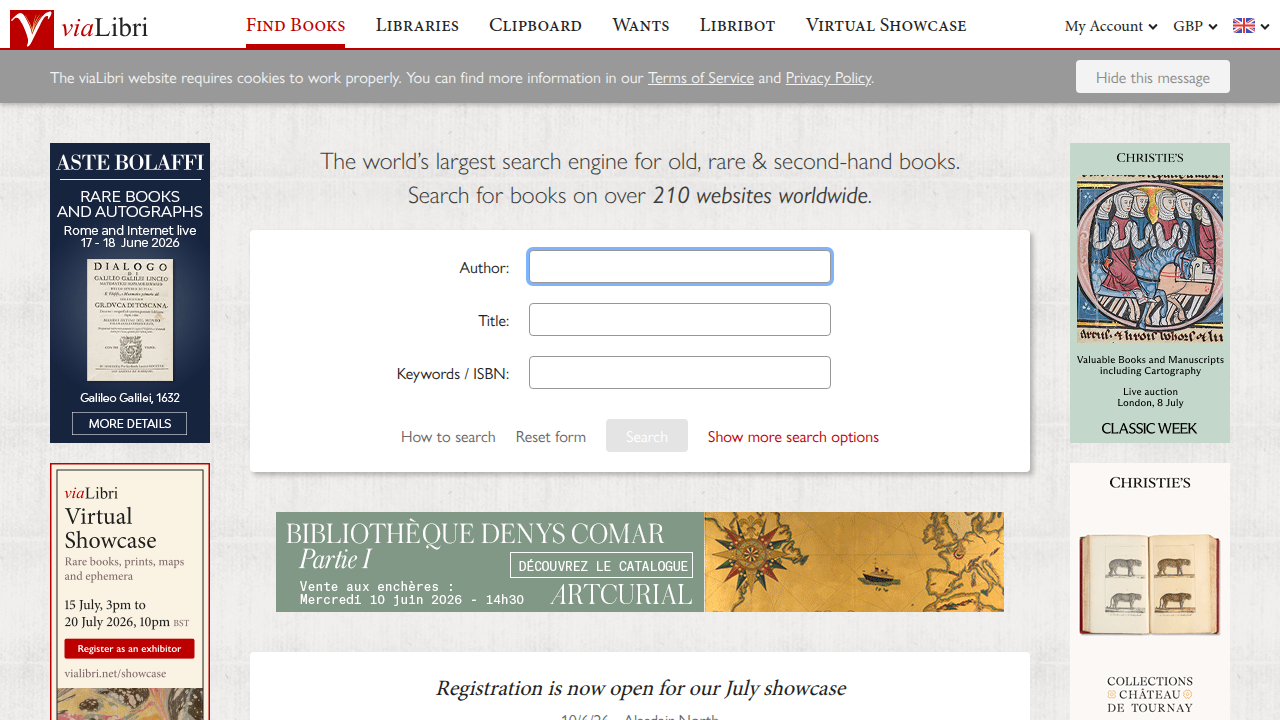 Explore rare and older books from various sellers through specialized platforms like viaLibri.