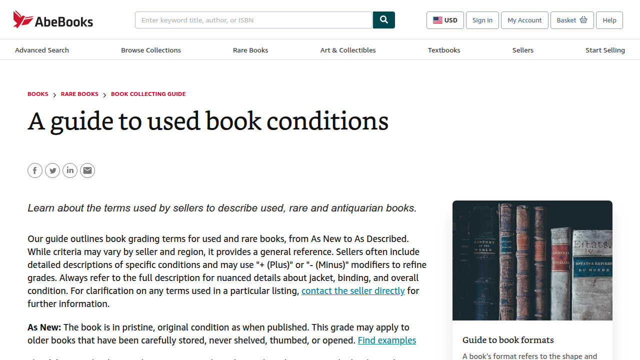 A guide to understanding used book conditions, crucial for evaluating value and quality.